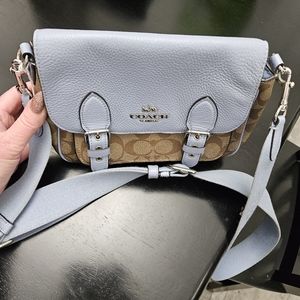 Blue/Brown Coach crossbody purse